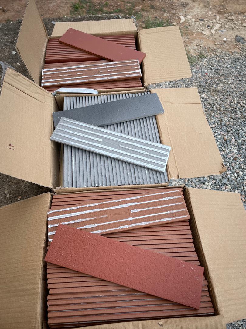 Burnt clay bricks and terracotta tile samples — Bricmates Ghana